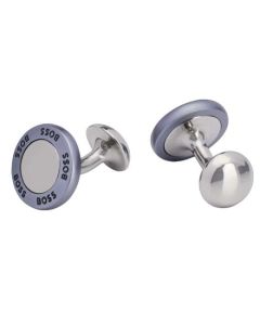 This pair of Hugo Boss cufflinks come with the branding around the edge.