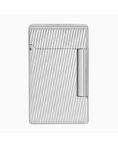 This Initial Diagonal Palladium Lighter is by S.T. Dupont and has the brand name engraved onto the top. 