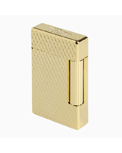 This Initial Diamond Head Yellow Gold Lighter by S.T. Dupont features the diamond head pattern whish is distinctive to the brand. 