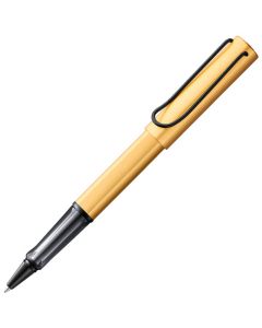 This is the LAMY AL-Star Gold Rollerball Pen with Black Clip. 