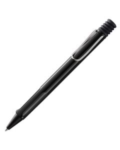 The LAMY black ballpoint pen in the Safari collection.