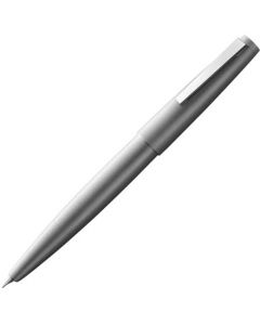 This is the LAMY Brushed Stainless Steel 2000 Fountain Pen. 