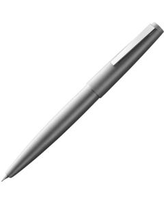 This is the LAMY Brushed Stainless Steel 2000 Fountain Pen. 