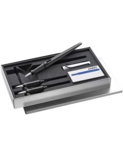 This is the LAMY Joy AL Black Fountain Pen Set. 