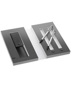 This is the LAMY Matt Stainless Steel Ballpoint Pen and Mechanical Pencil Set.