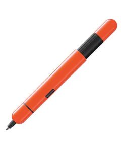 This laser orange ballpoint pen has been created by LAMY.