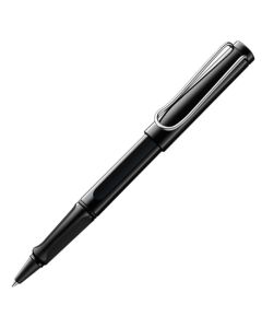 The LAMY black rollerball pen in the Safari collection.