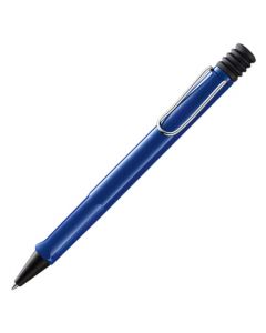 The LAMY blue ballpoint pen in the Safari collection.