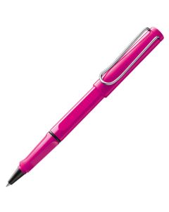 The LAMY pink rollerball pen in the Safari collection.