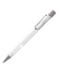 The LAMY white ballpoint pen in the Safari collection.