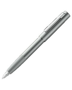 The LAMY olive silver fountain pen in the Aion collection.