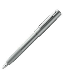The LAMY olive silver fountain pen in the Aion collection.
