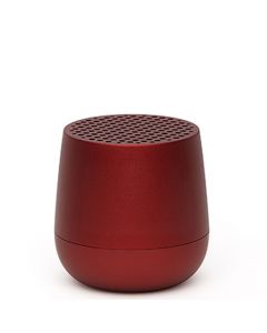 Lexon's Dark Red Mino+ Bluetooth Speaker.