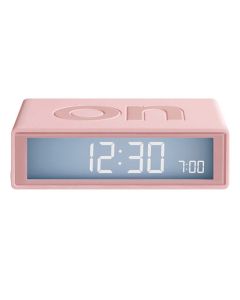 This pink alarm clock has been designed by Lexon.