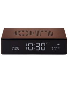 This is the Lexon Flip Premium Bronze Alarm Clock.