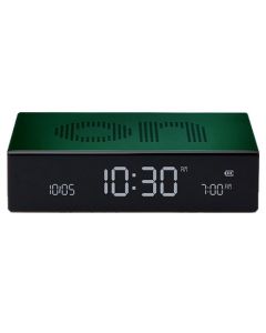 This Flip Premium Dark Green Alarm Clock is designed by Lexon. 