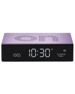 This Flip Premium Light Lilac Alarm Clock is designed by Lexon. 