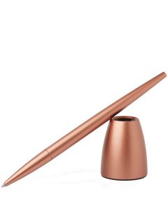 This Pink Gold Scribalu Rollerball Pen has been designed by Lexon. 