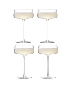 Standard Metropolitan 4 x Champagne Saucers designed by LSA.