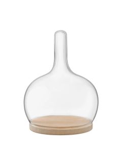 LSA International's Signature Cloche Small Dome with Oak Base.