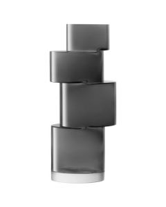 Signature Tier Tall Slate Grey Vase designed by LSA.