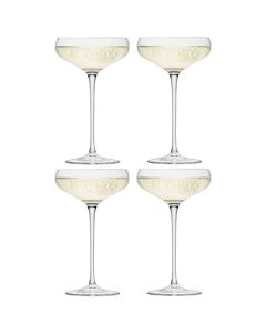 Signature Wine 4 x Champagne Saucers designed by LSA.