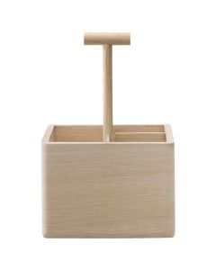 Standard Dine Oak Cutlery Holder designed by LSA.