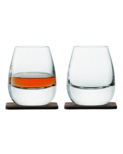 This LSA Whisky Islay Tumbler 250ml & Walnut Coaster Set of 2 makes a lovely gift alongside a lush bottle.