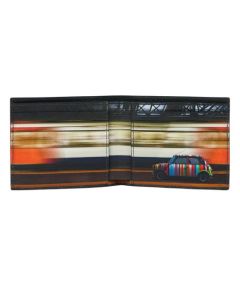 Black 'Commuter Mini' Interior Billfold 8CC Leather Wallet