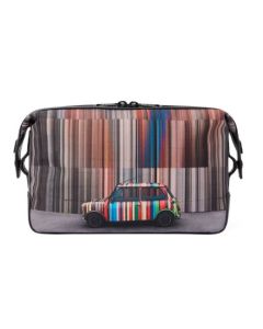 Mini Stripe Print Wash Bag