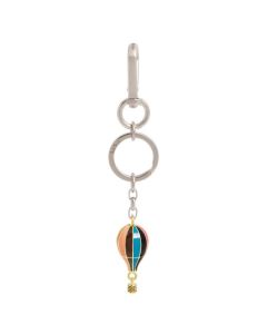 Paul Smith's Signature Stripe Hot Air Balloon Keyring is perfect for hooking onto your keys as it has a lobster clasp and a split ring for multiple keys.