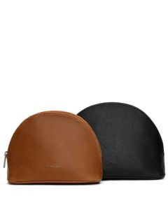 These are the Matt & Nat Black/Chili Matte Nickel Vintage Collection DUET Toiletry Cases. 