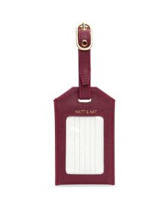 This is the Matt & Nat Garnet Vintage Collection TROTTER Luggage Tag.
