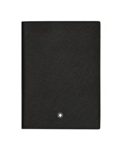 This Montblanc Sartorial Black Leather 3CC Passport Cover is made out of full-grain cowhide leather with the Saffiano textured print.