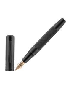 Montegrappa's 007 James Bond Special Issue 14K Gold Nib Fountain Pen is made out of a combination of aluminium and brass with a gold nib.