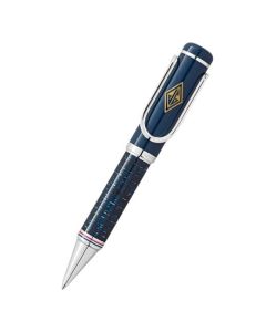 Montblanc's Great Characters The Great Gatsby Ballpoint Pen, Special Edition is made out of precious resin with a dark blue exterior and polished palladium trims.