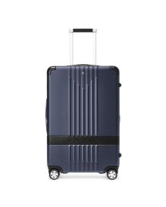 This Montblanc #MY4810 Blue Medium Trolley Case has a hard shell exterior that is durable and will last a long time.