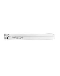 Montblanc's Great Characters Homage To The Great Gatsby Tie Clip has the Montblanc brand name engraved on the front.