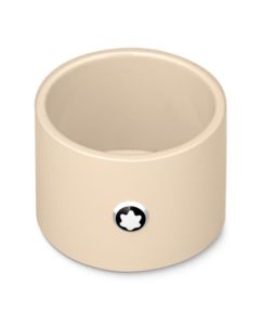 Montblanc's Ivory Lacquer Small Desk Tray can be paired with the larger sizes to make a desk tidy.
