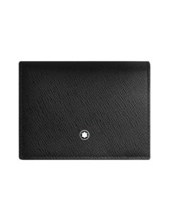 This Montblanc Sartorial Continental Nano Wallet in Black Leather is made out of cowhide leather with a saffiano print.