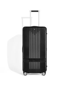This Montblanc #MY4810 Black Trunk Case is made out of polycarbonate with black leather trims for a sleek finish.