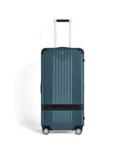 Montblanc's #MY4810 Avio Blue Trunk Case is made from a sturdy polycarbonate and leather trims for a sleek finish.