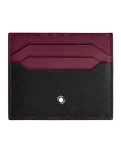Extreme 3.0 6CC Black and Cassis Leather Card Holder