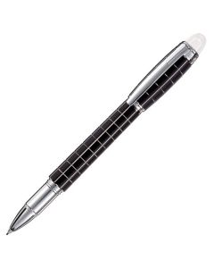 Montblanc's StarWalker Metal & Rubber Fineliner Pen has a checked pattern with black rubber and polished silver fittings to contrast.