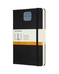 This is the Moleskine A5 Hard Cover Black Classic Lined Notebook. 