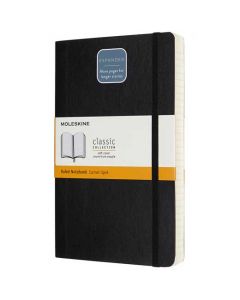 A5 Soft Cover Black Classic Lined Notebook