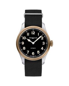 This black watch has been designed by Montblanc.