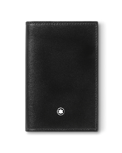 Montblanc's Meisterstück Black 2CC Card Holder comes with a gift box and dust bag.