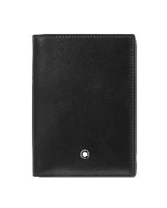 Montblanc's Meisterstück Black Leather 4CC Mini Wallet has been made out of smooth calfskin