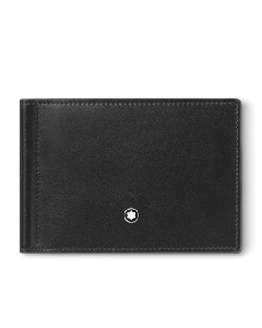 Montblanc's Meisterstück Wallet with Money Clip 6CC with 6 card slots and money clip.